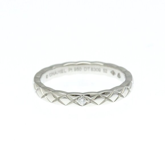 CHANEL Platinum Diamond Ring - Picture 1 of 9
